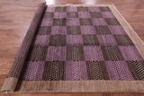 Double Knotted Persian Gabbeh Handmade Wool Rug - 8' 1" X 10' 2" - Golden Nile