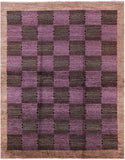 Double Knotted Persian Gabbeh Handmade Wool Rug - 8' 1" X 10' 2" - Golden Nile