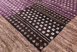 Double Knotted Persian Gabbeh Handmade Wool Rug - 8' 1" X 10' 2" - Golden Nile
