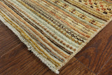 Hand Knotted 9 X 12 Gabbeh Rug - Golden Nile