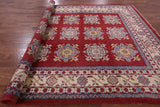 Red Kazak Hand Knotted Rug - 8' 8" X 11' 7" - Golden Nile