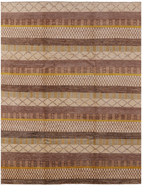 Persian Gabbeh Hand Knotted Wool Rug - 7' 10" X 10' 4" - Golden Nile