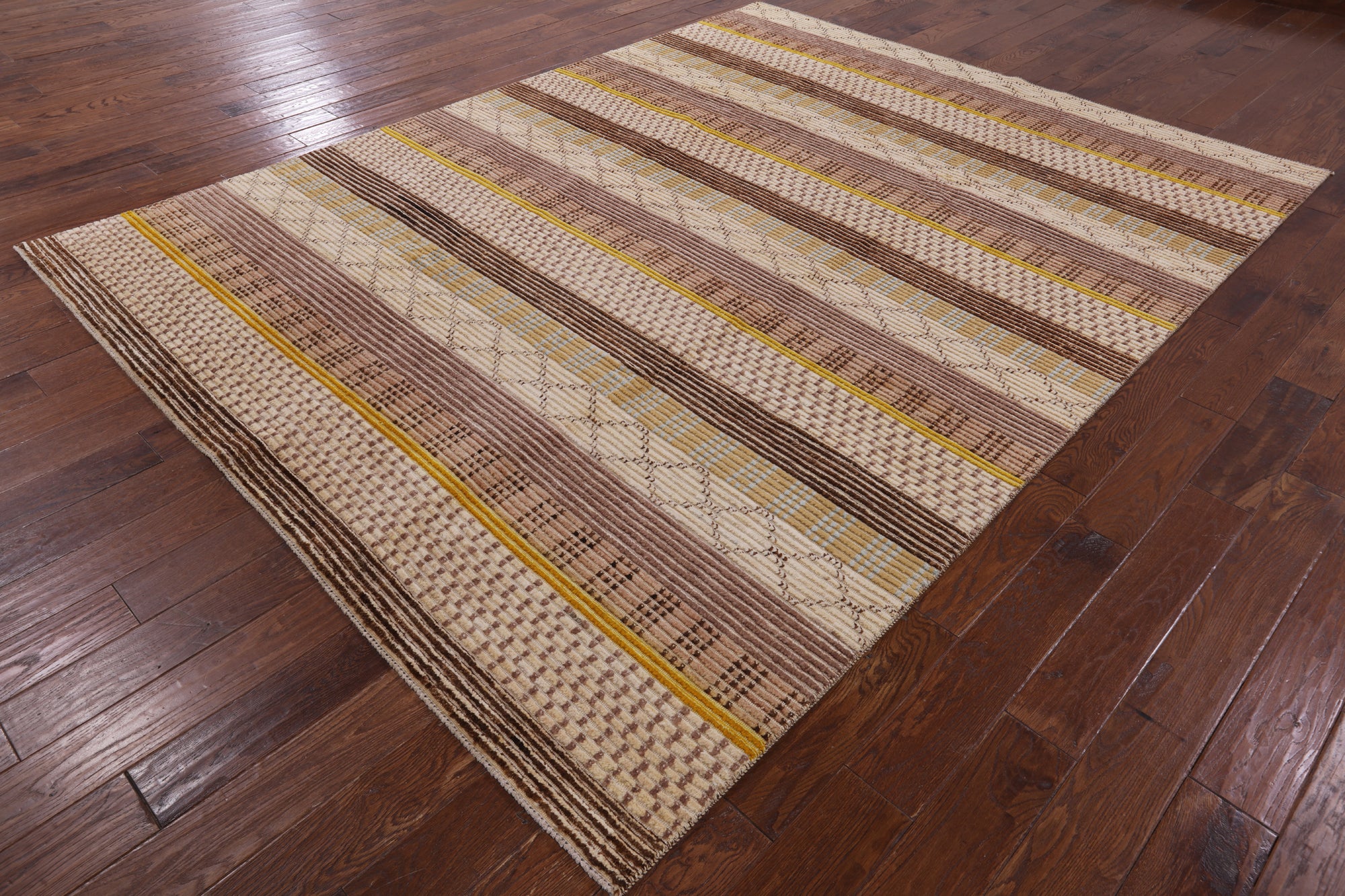Persian Gabbeh Hand Knotted Wool Rug - 7' 10" X 10' 4" - Golden Nile