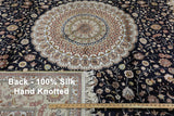 9 X 12 Kashan Handmade Pure Silk Area Rug - Golden Nile