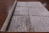 Floral Handmade Silk Area Rug - 8' 10" X 12' - Golden Nile