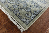 Floral Design 100% Silk Wool Area Rug 8 X 10 - Golden Nile