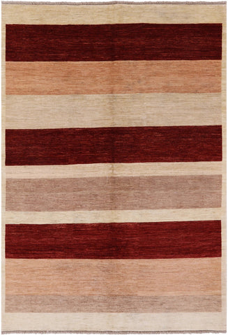 Persian Gabbeh Handmade Wool Rug - 6' 0