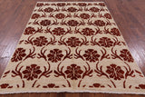 Ivory Tribal Gabbeh Handmade Rug - 5' 7" X 7' 9" - Golden Nile