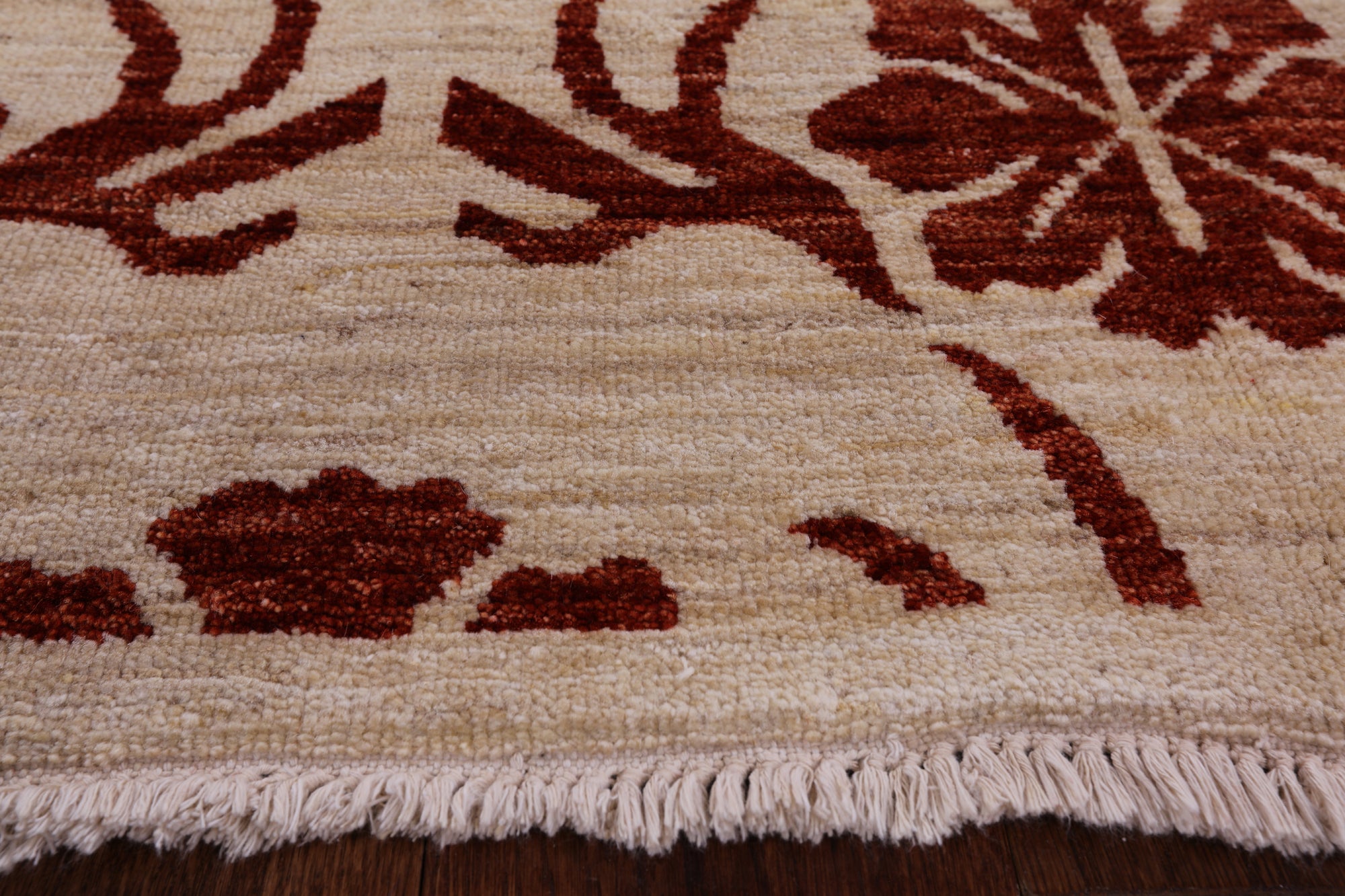 Ivory Tribal Gabbeh Handmade Rug - 5' 7" X 7' 9" - Golden Nile