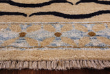 Ivory Persian Gabbeh Hand Knotted Wool Rug - 5' 7" X 8' 3" - Golden Nile