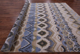 Ikat Handmade Wool Rug - 10' 0" X 14' 0" - Golden Nile