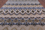 Ikat Handmade Wool Rug - 10' 0" X 14' 0" - Golden Nile