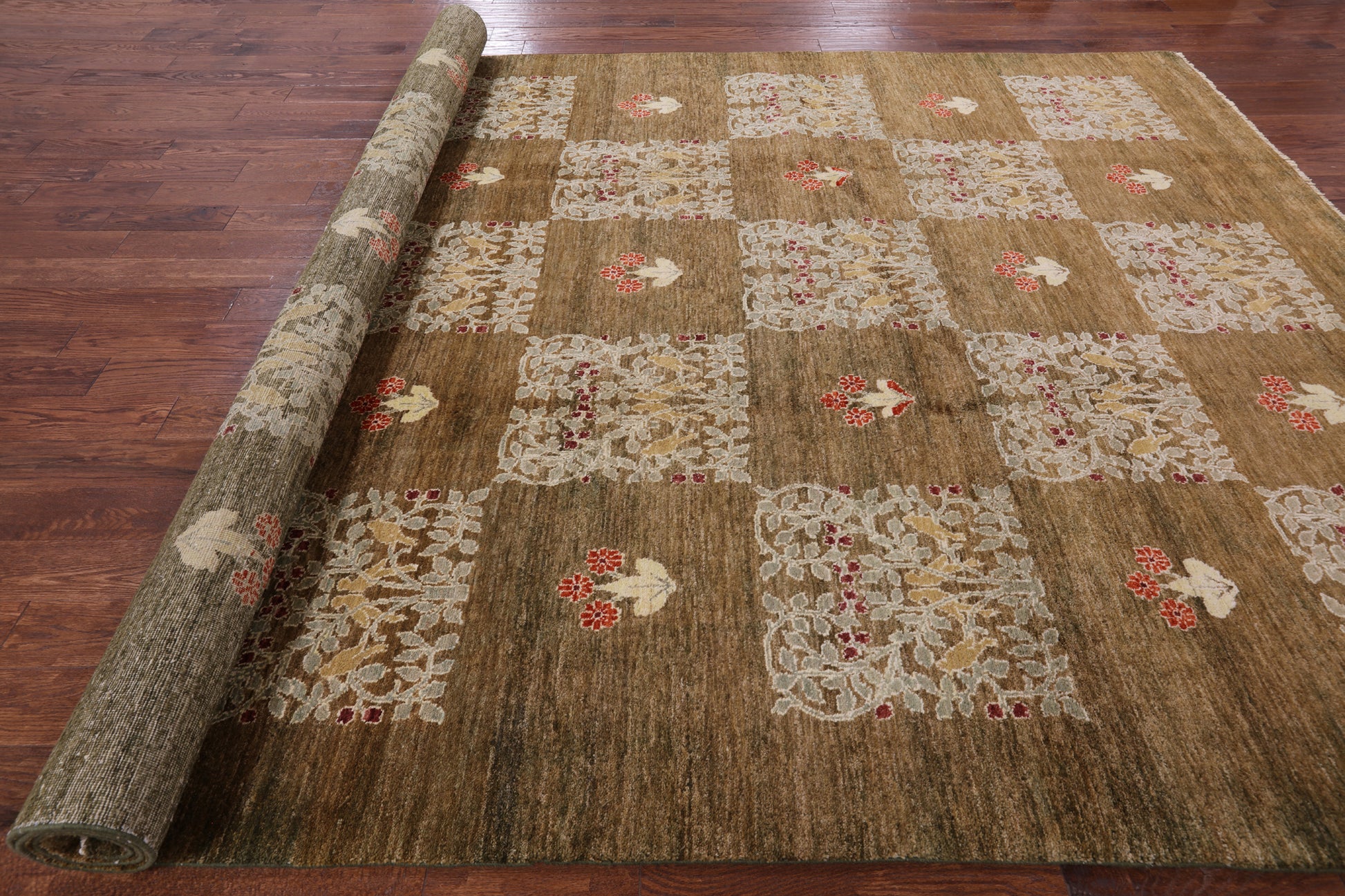 Persian Gabbeh Hand Knotted Wool Rug - 8' 10" X 12' 7" - Golden Nile
