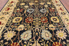 Signed Peshawar Hand Knotted Wool Rug - 8' 0" X 9' 9" - Golden Nile