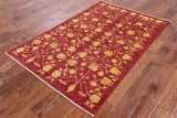 Hand Knotted Gabbeh Area Rug - 3' 10" X 5' 10" - Golden Nile