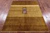 Persian Gabbeh Hand Knotted Wool Area Rug - 4' 8" X 6' 1" - Golden Nile