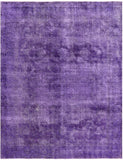 Purple Persian Overdyed Hand Knotted Wool Rug - 9' 5" X 12' 2" - Golden Nile