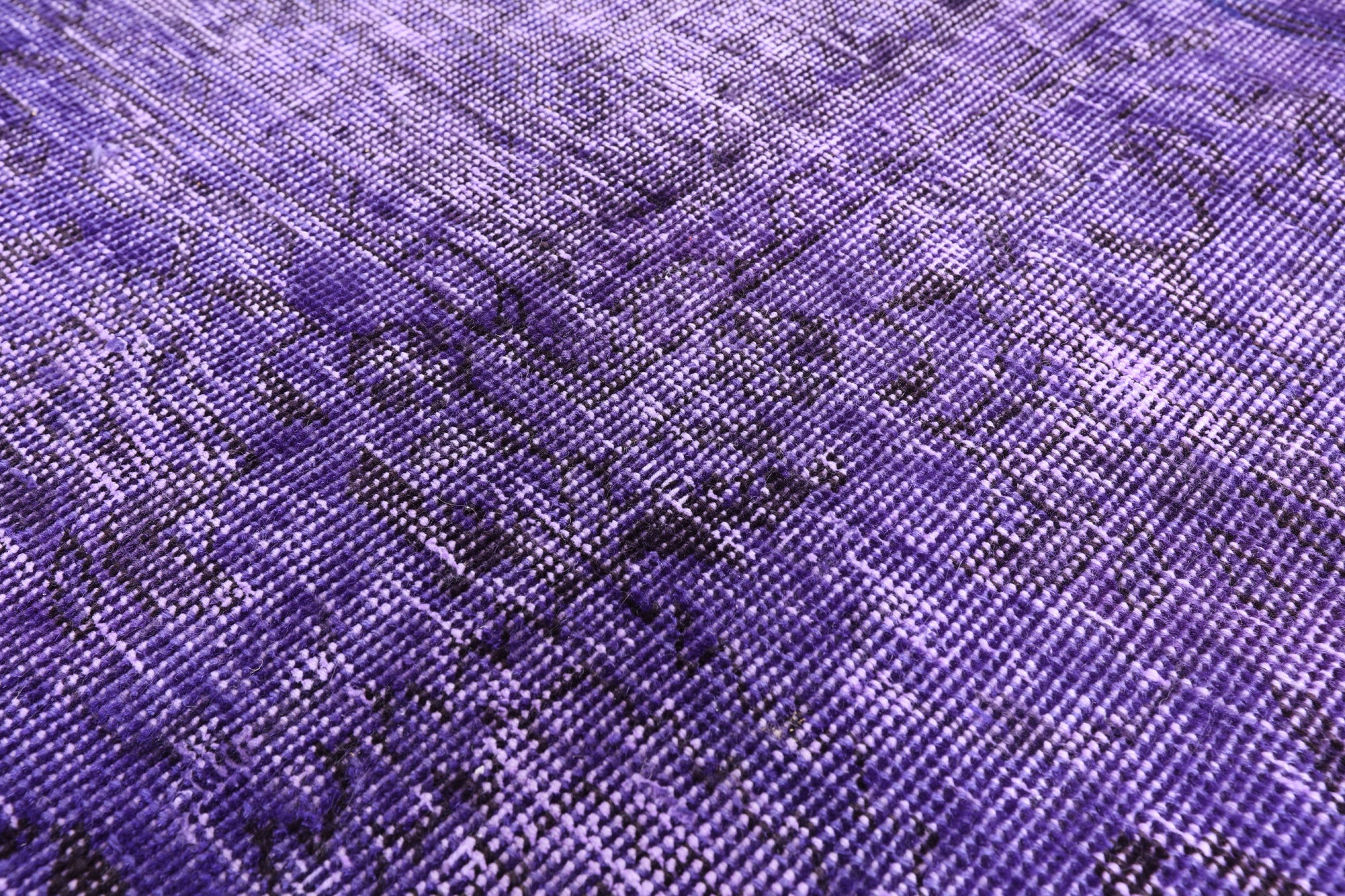 Purple Persian Overdyed Hand Knotted Wool Rug - 9' 5" X 12' 2" - Golden Nile