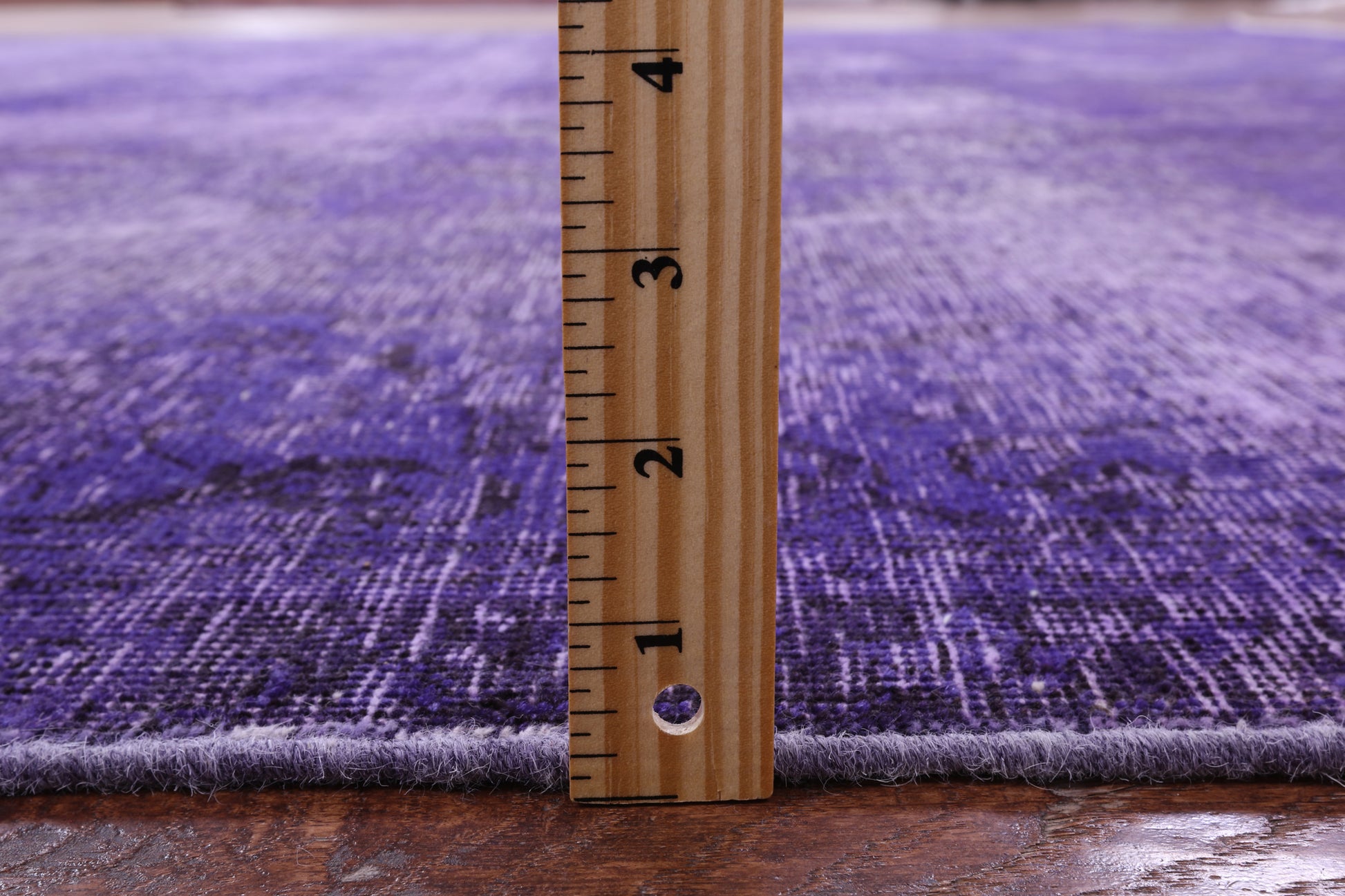 Purple Persian Overdyed Hand Knotted Wool Rug - 9' 5" X 12' 2" - Golden Nile