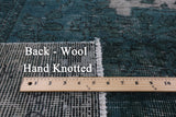 Persian Overdyed Hand-Knotted Wool Rug - 9' 7" X 12' 7" - Golden Nile
