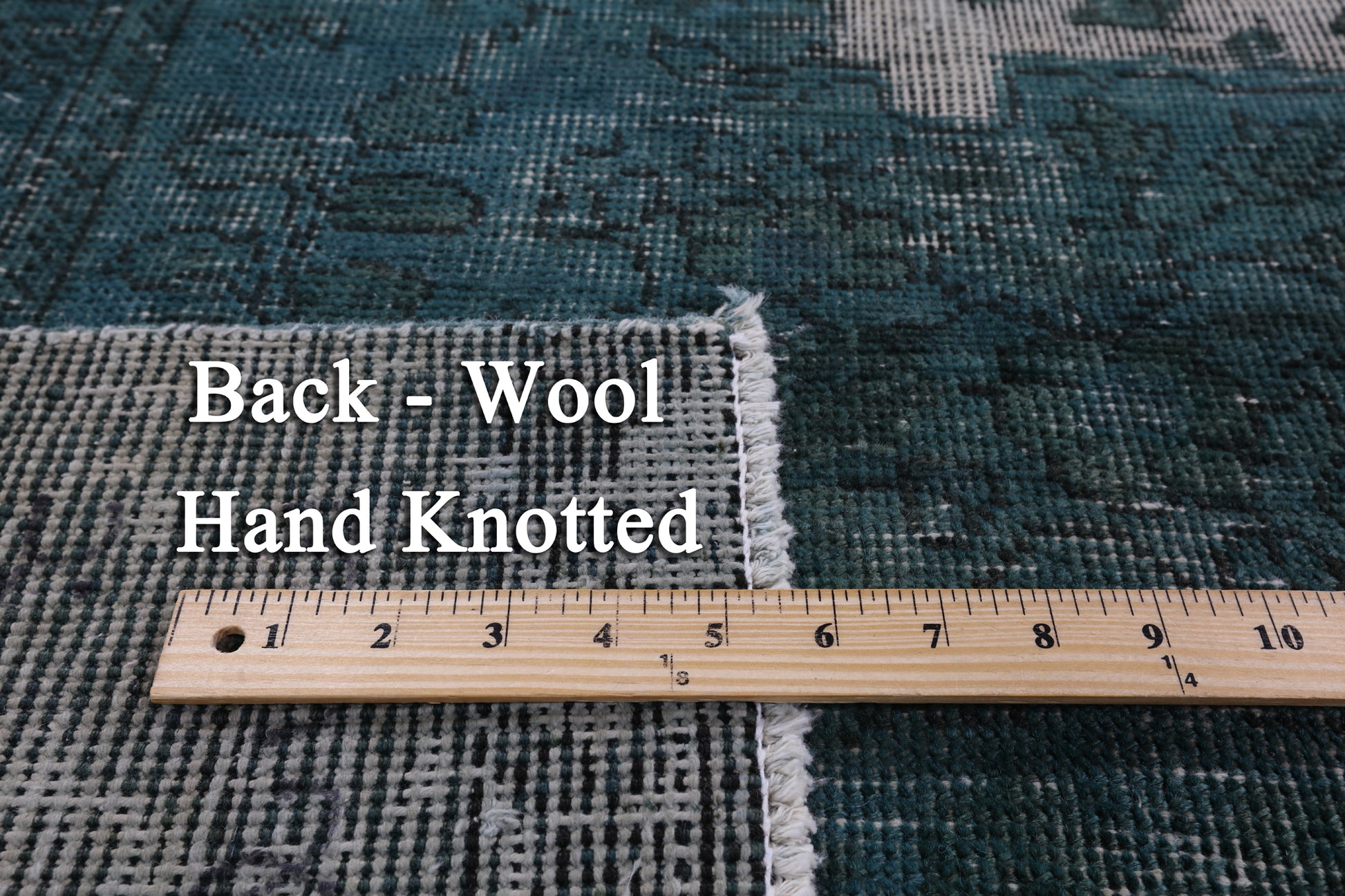 Persian Overdyed Hand-Knotted Wool Rug - 9' 7" X 12' 7" - Golden Nile
