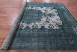 Persian Overdyed Hand-Knotted Wool Rug - 9' 7" X 12' 7" - Golden Nile