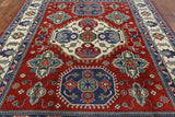 8 X 11 Super Kazak Hand Knotted Rug - Golden Nile