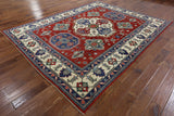 8 X 11 Super Kazak Hand Knotted Rug - Golden Nile