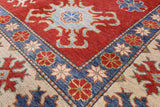 Red Kazak Hand Knotted Rug - 8' 4" X 11' 4" - Golden Nile
