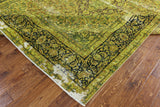 Overdyed 10 X 13 Hand Knotted Rug - Golden Nile