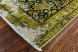 Overdyed 10 X 13 Hand Knotted Rug - Golden Nile