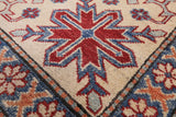 Red Kazak Handmade Rug - 8' 1" X 11' 8" - Golden Nile
