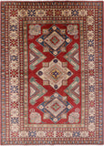 Super Kazak Handmade Wool Rug - 6' 10" X 9' 5" - Golden Nile