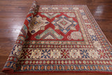 Super Kazak Handmade Wool Rug - 6' 10" X 9' 5" - Golden Nile