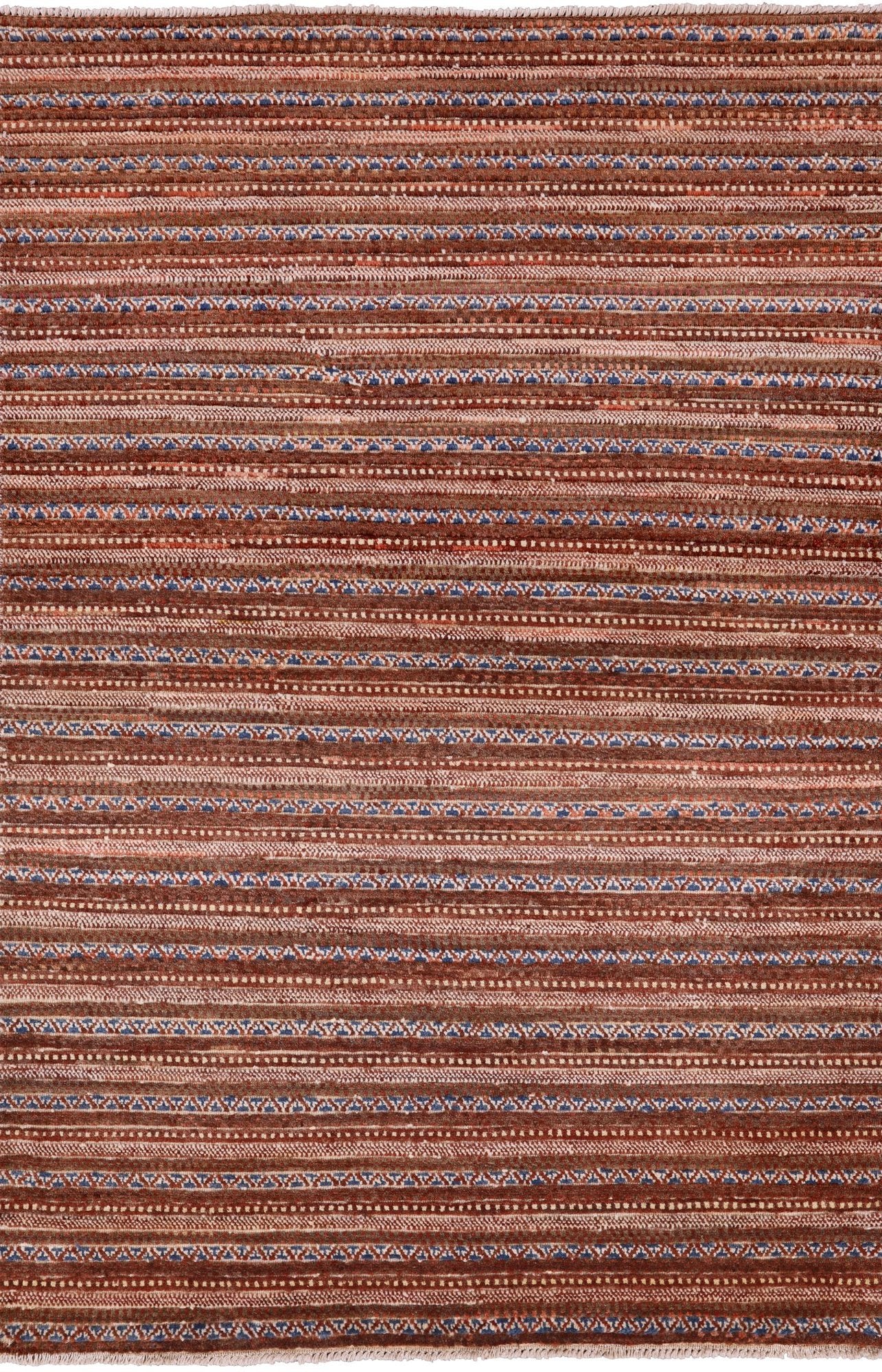 Tribal Gabbeh Handmade Area Rug - 4' 6" X 6' 9" - Golden Nile