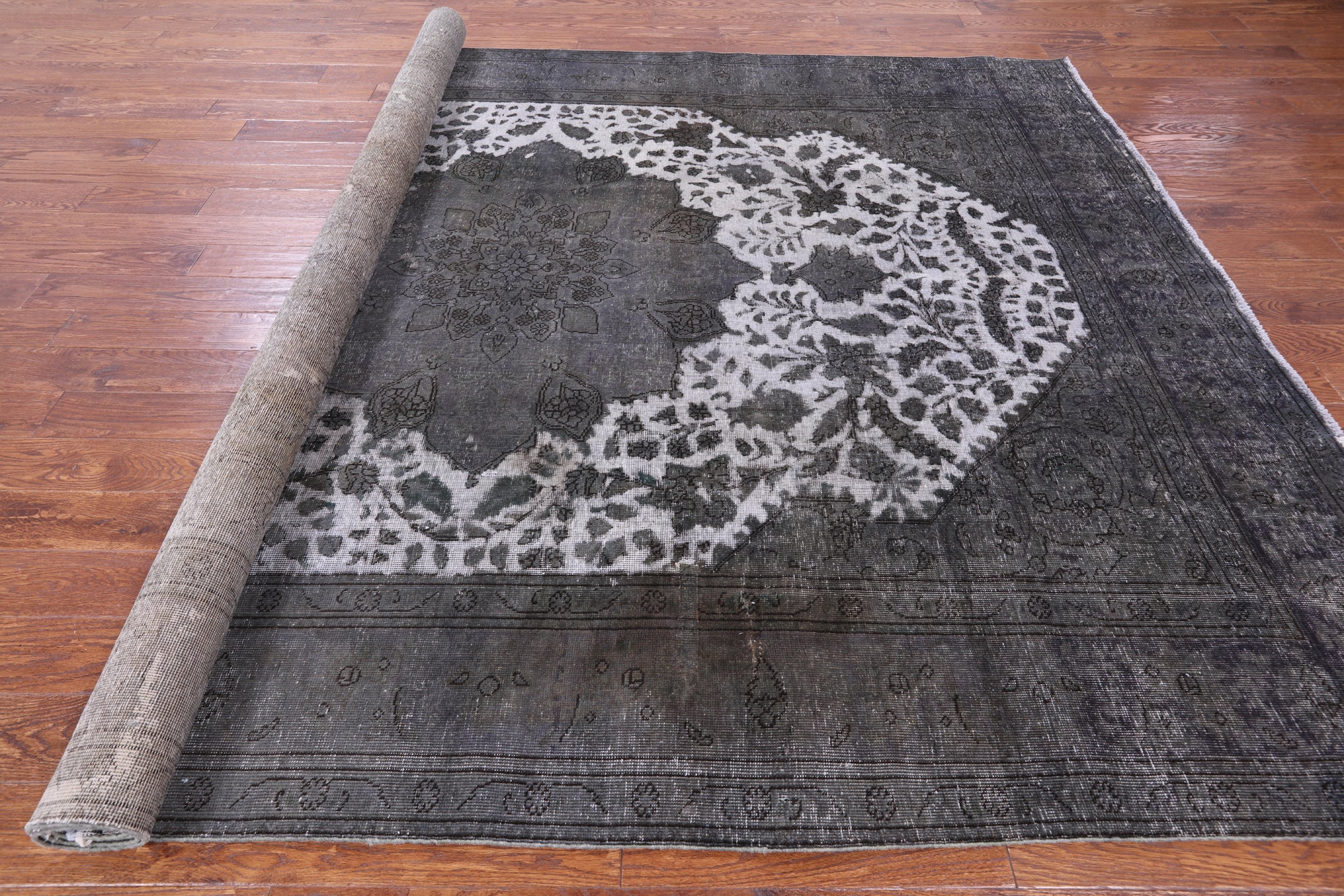 Persian Overdyed Hand Knotted Wool Rug - 8' 3" X 11' 7" - Golden Nile