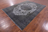 Persian Overdyed Hand Knotted Wool Rug - 8' 3" X 11' 7" - Golden Nile