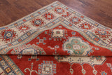 Red Kazak Hand Knotted Area Rug - 7' 10" X 10' 10" - Golden Nile