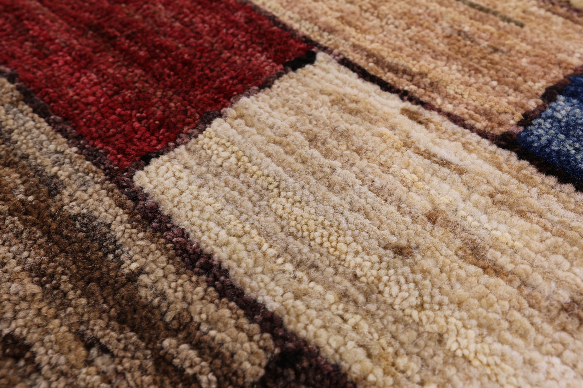 Persian Gabbeh Hand Knotted Wool Rug - 6' 7" X 9' 7" - Golden Nile