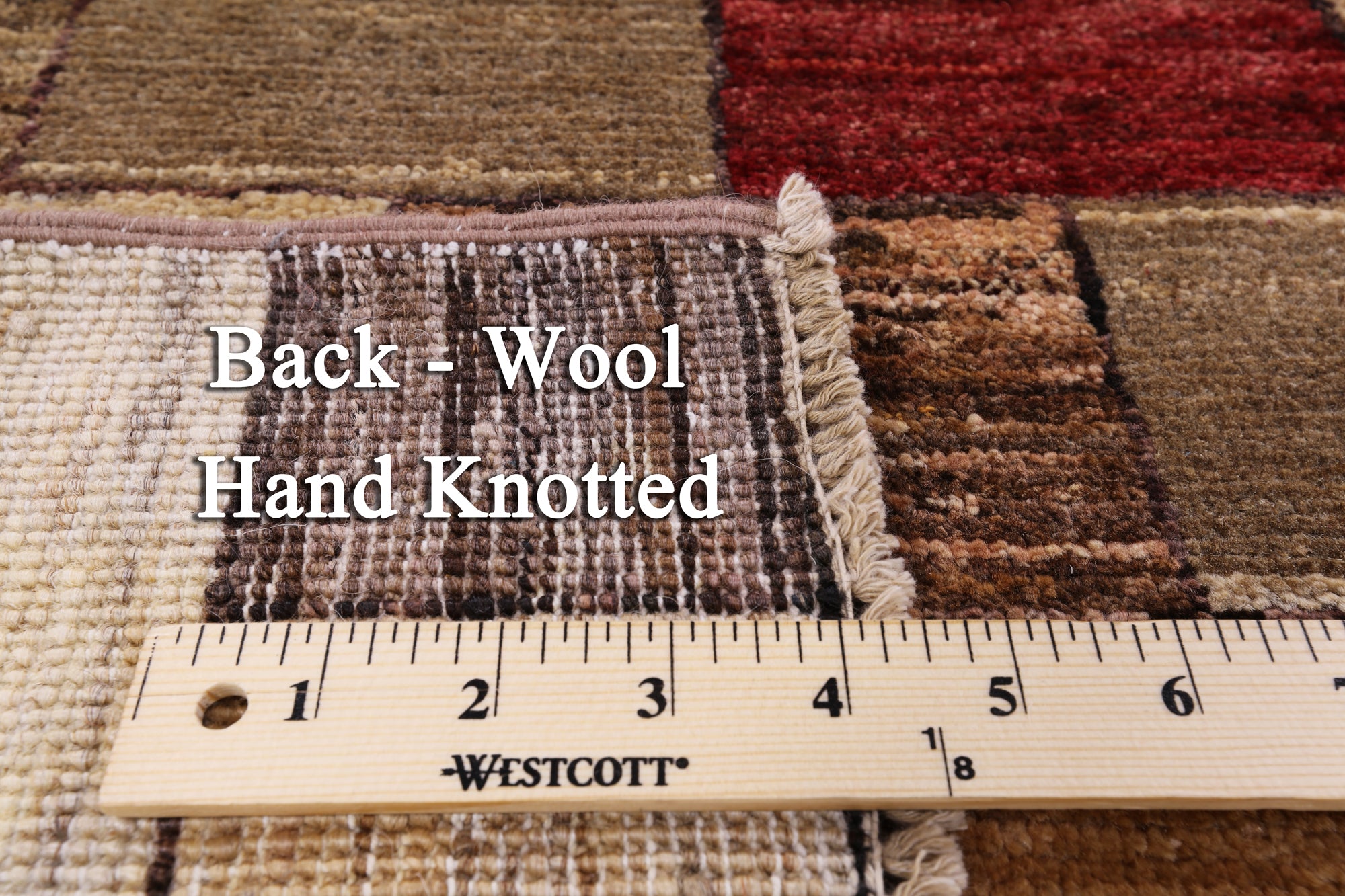 Persian Gabbeh Hand Knotted Wool Rug - 6' 7" X 9' 7" - Golden Nile