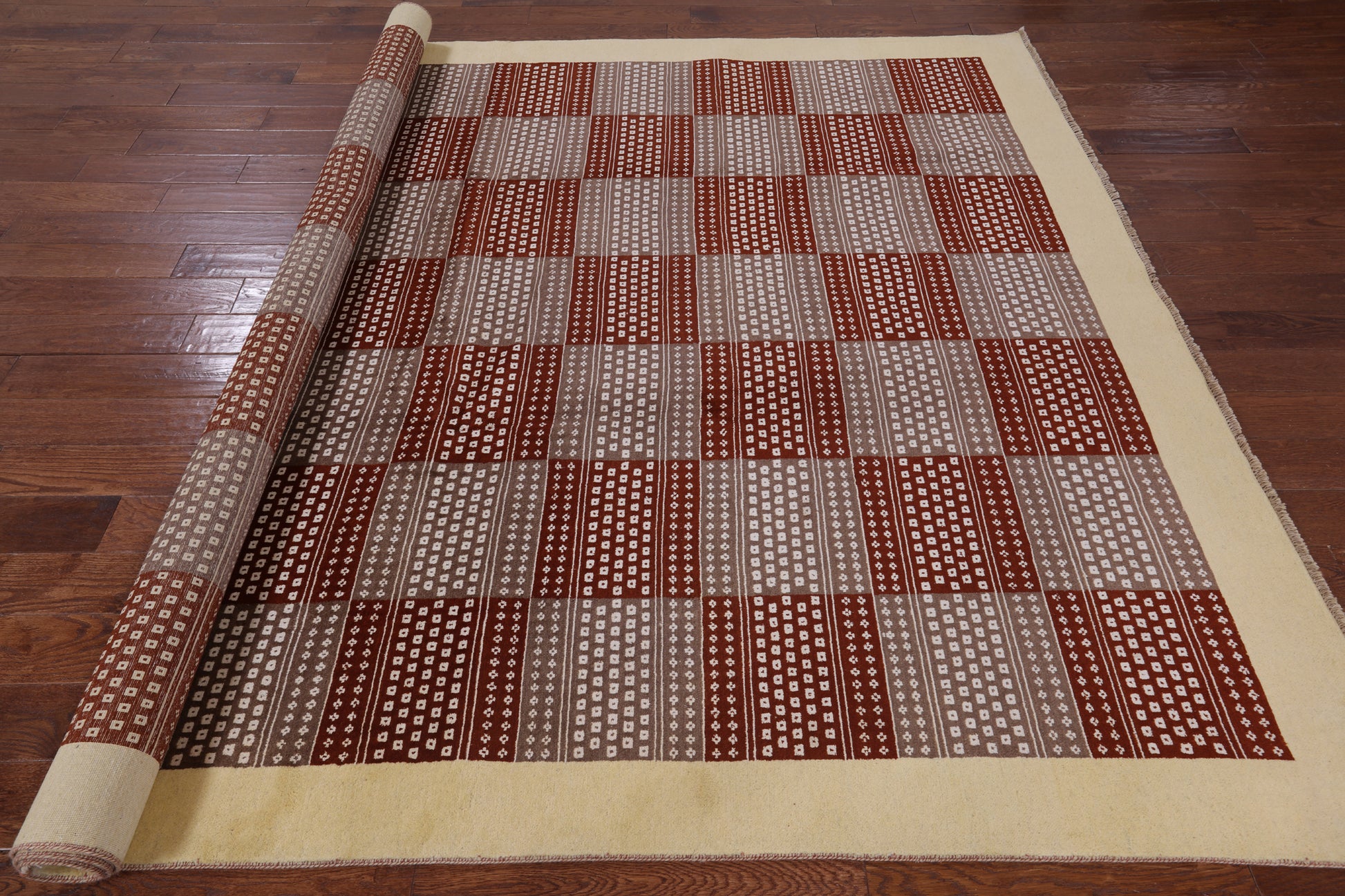 Persian Gabbeh Handmade Wool Rug - 8' 2" X 10' 3" - Golden Nile