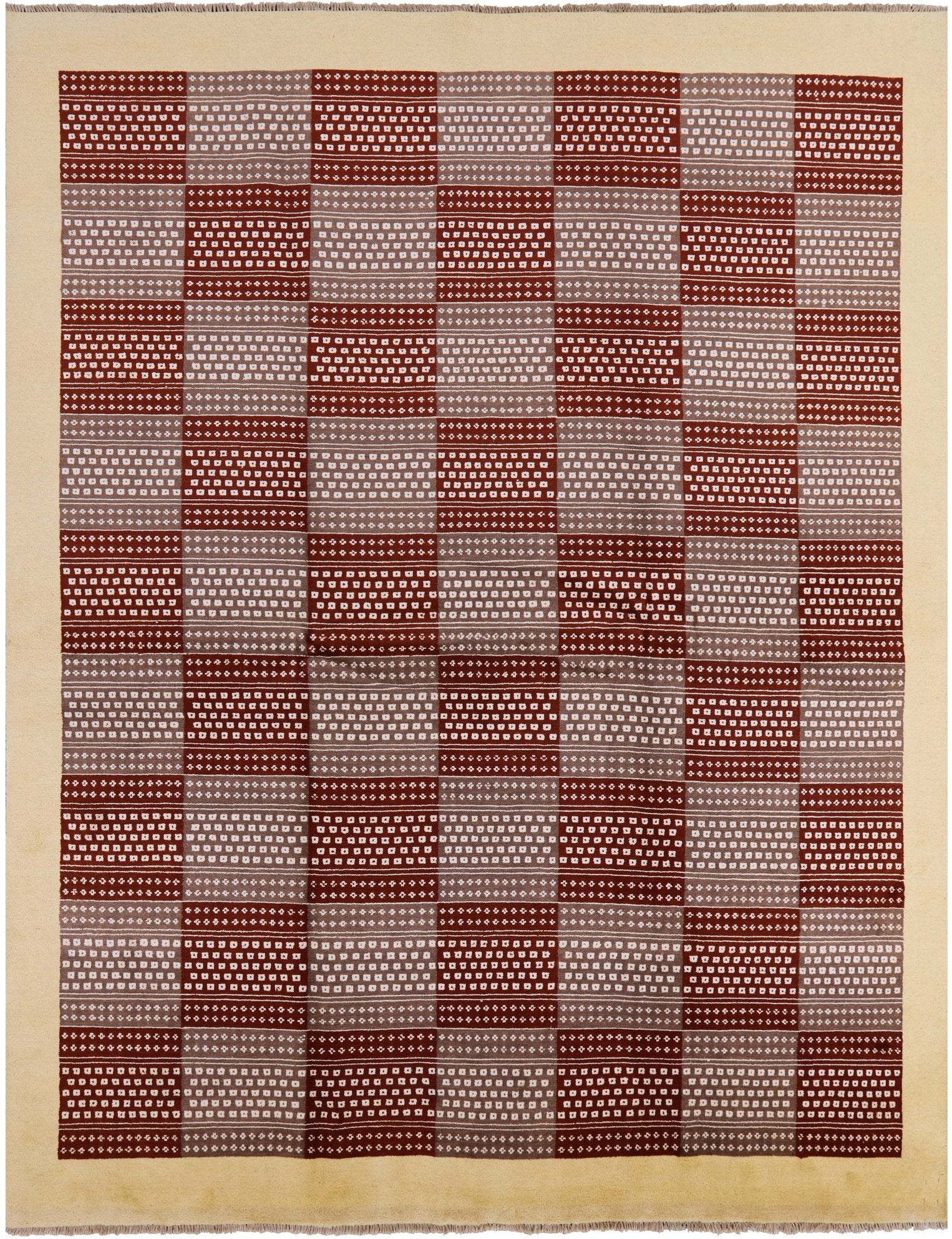 Persian Gabbeh Handmade Wool Rug - 8' 2" X 10' 3" - Golden Nile