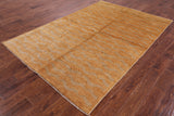 Persian Gabbeh Hand Knotted Wool Rug - 5' 7" X 8' 2" - Golden Nile