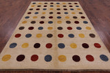 Gabbeh Hand Knotted Wool Rug - 6' 9" X 9' 9" - Golden Nile