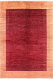 Persian Gabbeh Hand-Knotted Wool Rug - 5' 7" X 8' 0" - Golden Nile
