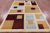 Persian Gabbeh Handmade Wool Rug - 5' 8" X 8' 5" - Golden Nile