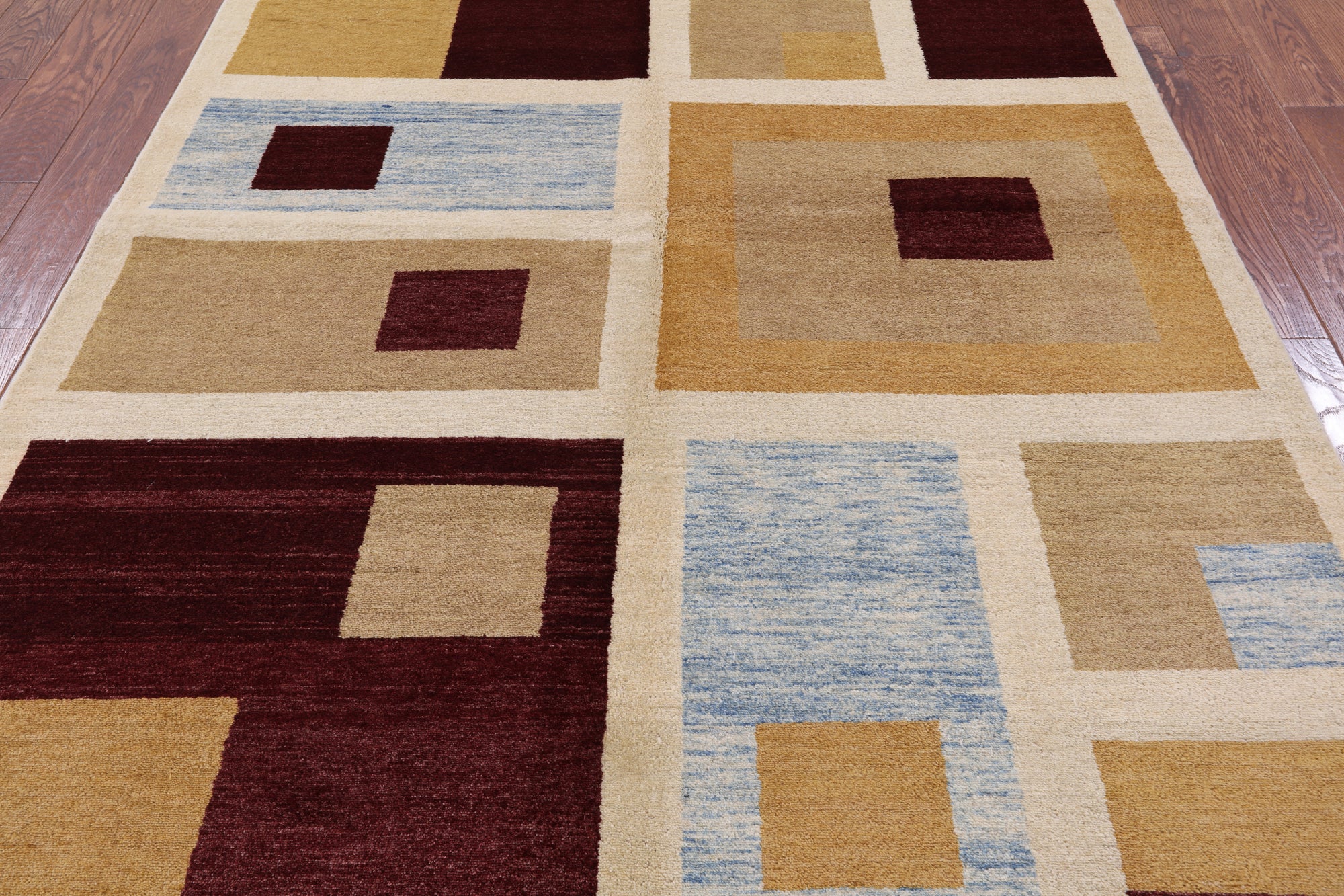 Persian Gabbeh Handmade Wool Rug - 5' 8" X 8' 5" - Golden Nile