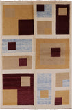 Persian Gabbeh Handmade Wool Rug - 5' 8" X 8' 5" - Golden Nile
