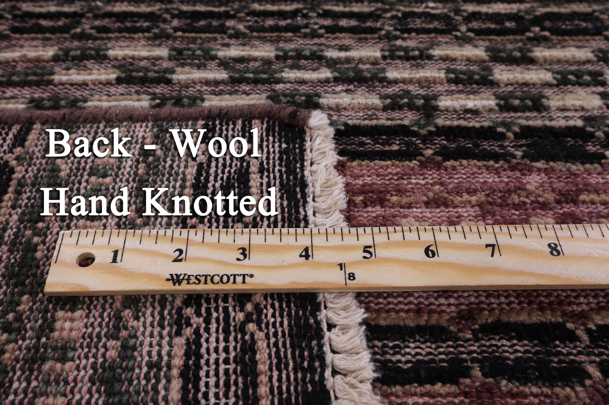 Tribal Gabbeh Hand Knotted Wool Rug - 5' 5" X 8' 5" - Golden Nile