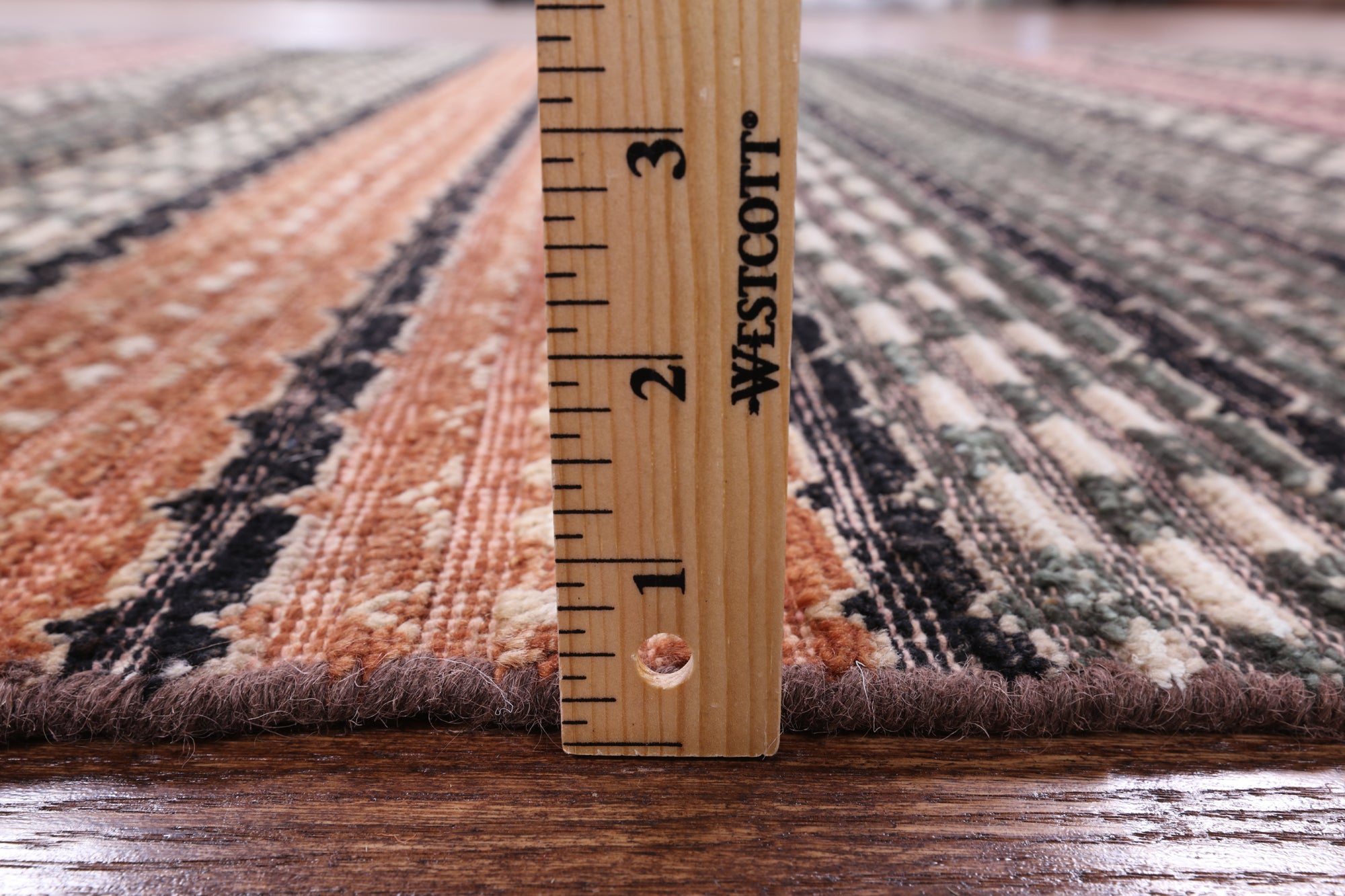 Tribal Gabbeh Hand Knotted Wool Rug - 5' 5" X 8' 5" - Golden Nile